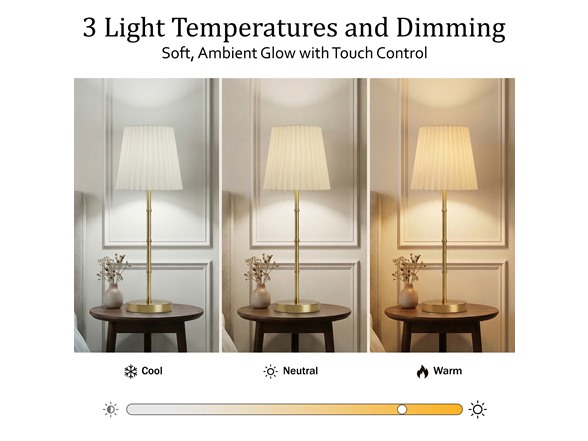Bamboo Stem Pleated Shade Cream Lamp