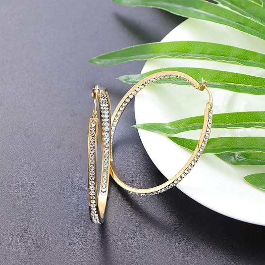 Womens 40mm Hoop Earrings - Gallery 13