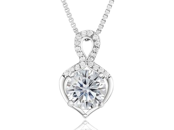 SUHAA 1CT Moissanite Necklace 925
