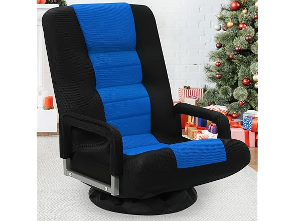 Swivel Floor Gaming Chair w/Armrests
