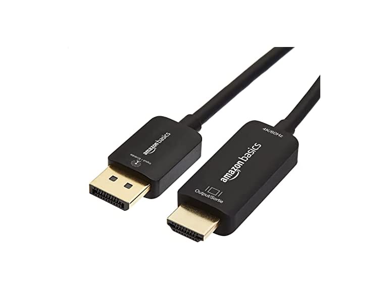 Amazon Basics 3' DisplayPort to HDMI Cable