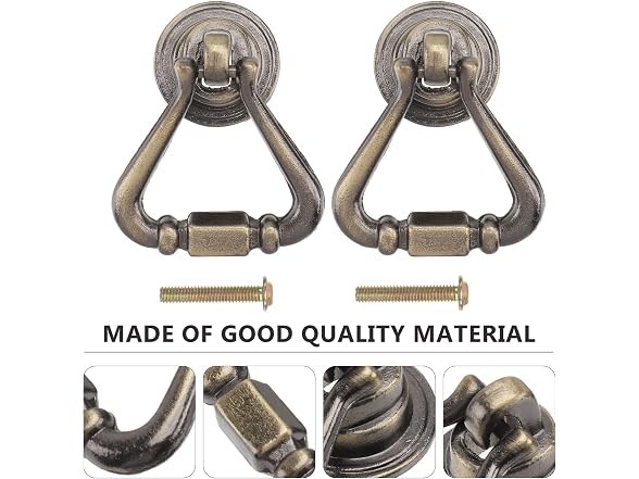 BESTOYARD 2pcs Antique Cabinet Pull Handle Bronze