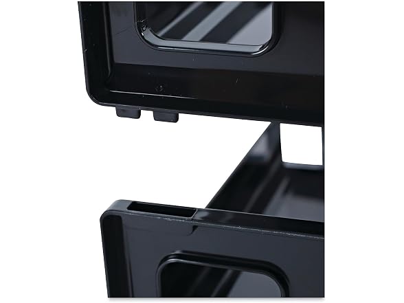 UNV08100 Universal Side Load Letter Desk Tray, Black