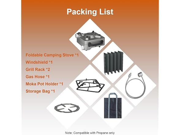 YARUITK 2 Burner Folding Camp Stove