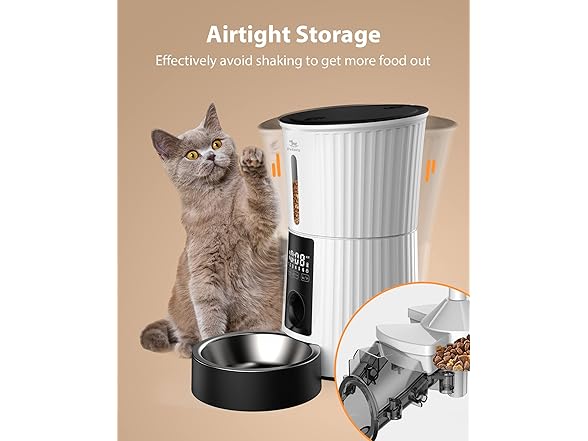 Petory Timed Automatic Cat Feeders - 4L