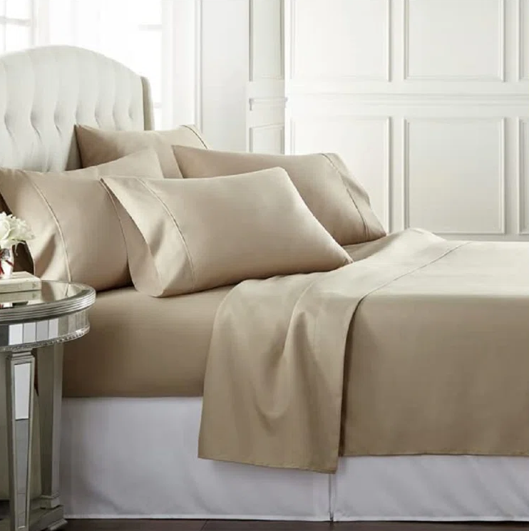 Milano 100% Cotton 4 Piece Sheet Set - Gallery 14