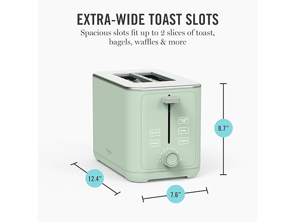 Martha Stewart 2-Slice Toaster Honeydew