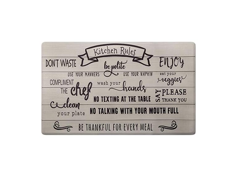 SoHome Kitchen Mat Kitchen Rules 18x55
