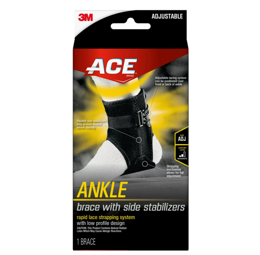ACE Brand Ankle Support with Stabilizers - Gallery 10