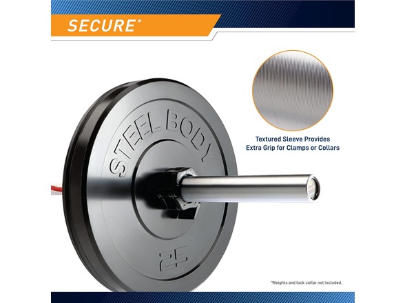 SteelBody Standard 20kg/45lb Olympic Barbell