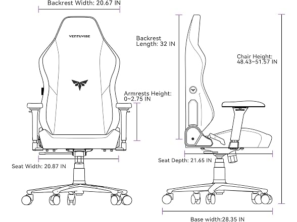 Gaming Chair, High Back Ergonomic - Gallery 2
