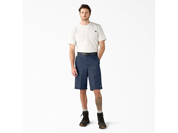 Dickies Men (42) 13-Inch Loose Work Shorts Navy