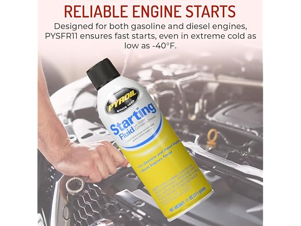 Pyroil Starting Fluid 11oz, 12 Pack