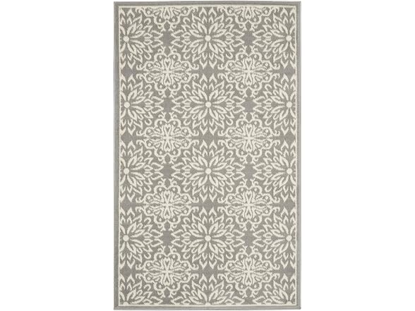 Nourison Jubilant Floral Rug 3x5 Ivory