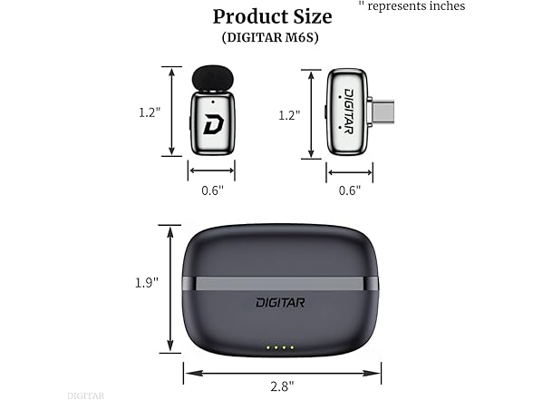 Wireless Lavalier Mic w/ Charging Case