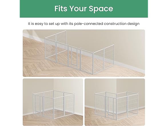 HealSmart Dog Playpen Indoor, Puppy Play