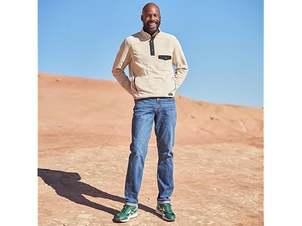 Eddie Bauer Mens Chutes Mock Neck, M & L