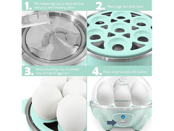 Elite Gourmet 7-Egg Electric Cooker