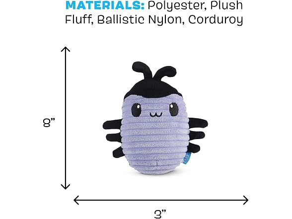 BarkBox Hasina the Hissing Cockroach Dog Toy