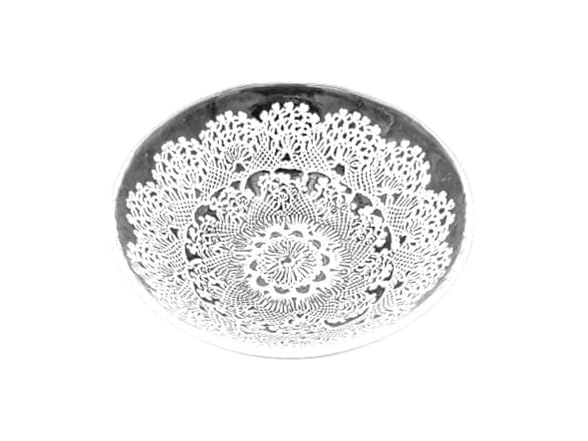 Red Pomegranate LILLE 7" Salad Bowl Clear/White