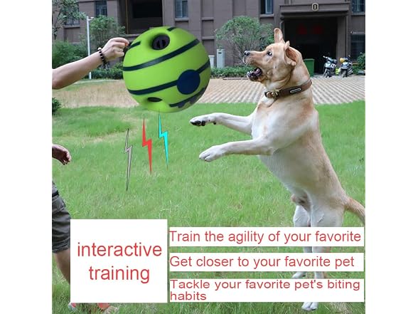 LFCToys 4''Wobble Giggle Dog Ball,Strange Dog
