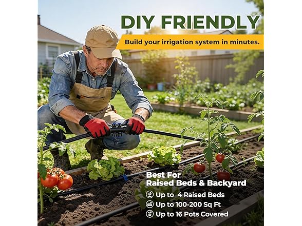 SMIDOLE 100FT Drip Irrigation System Kit