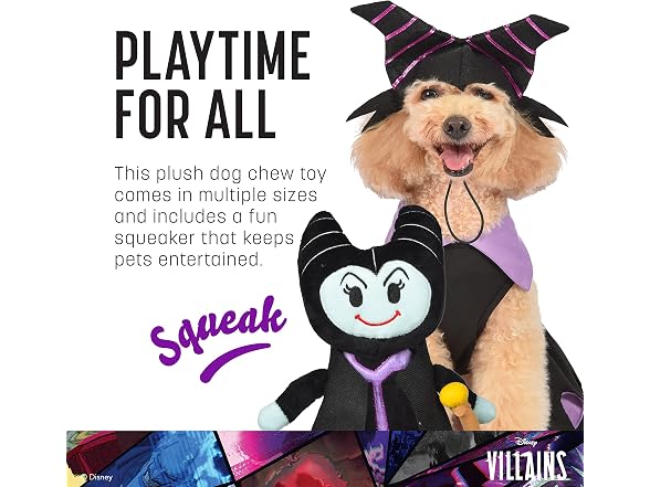 Disney for Pets Villains Maleficent Plush Dog Toy