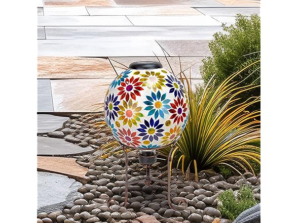 Sunnydaze Bronze Steel Gazing Ball Stand, 9"