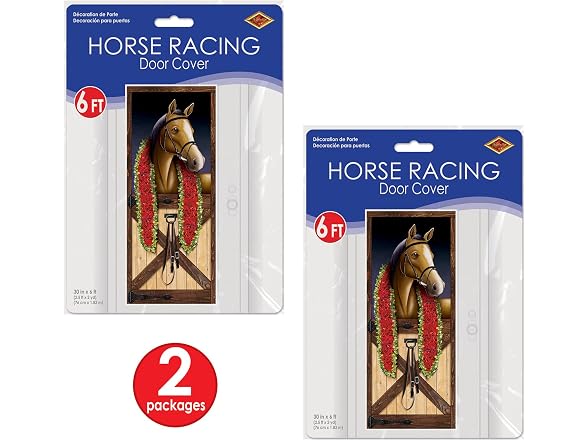 Beistle 2-Pack Horse Racing Door Covers