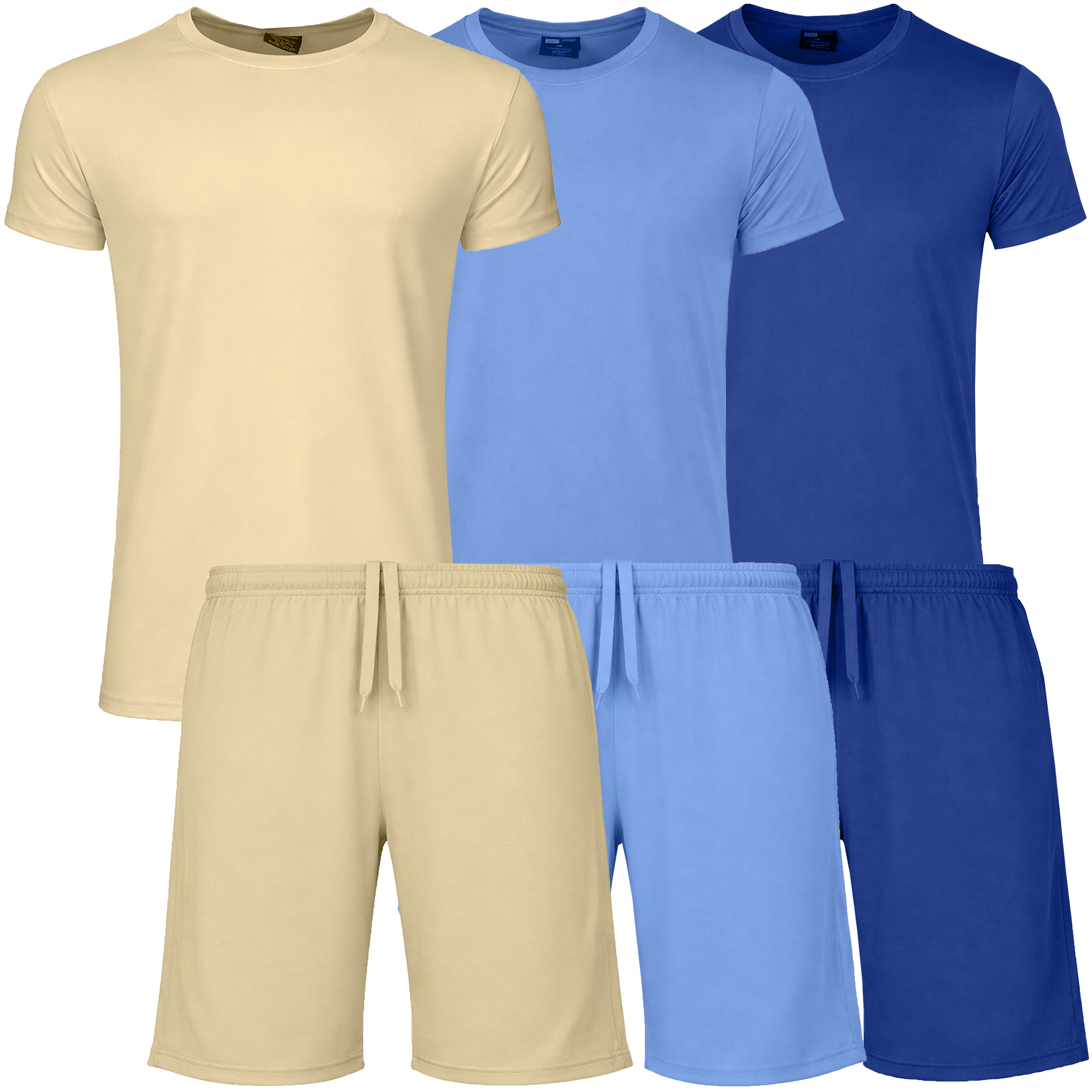 6Pc Mens Poly Tech Lounge Set - Gallery 16