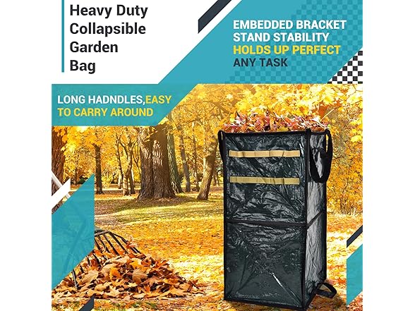 Florelf 30 gal Collapsible Garden Bags