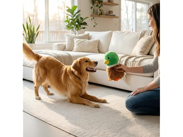 Pupstages Pudgy Pals Mallard Duck Dog Toy, Plush