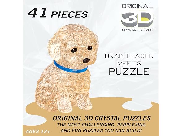 Apricot Poodle Crystal 3D Puzzle