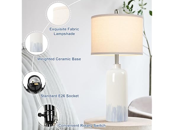 Sucolite 26" Ceramic Table Lamps Set of 2