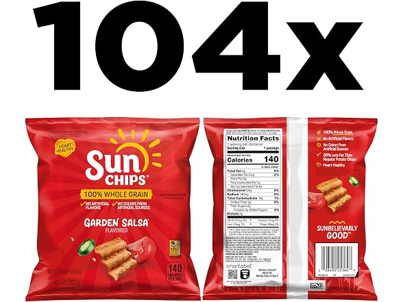 SunChips Garden Salsa Pack of 104
