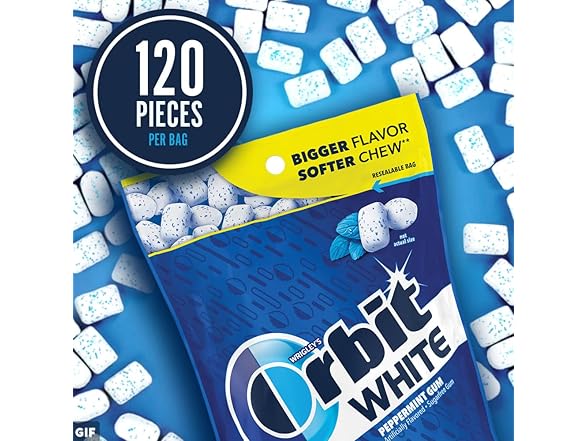 ORBIT White Peppermint 120ct