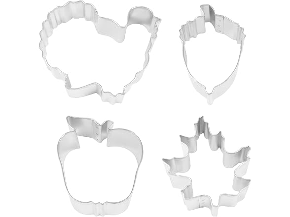 R&M Thanksgiving 4-Piece Cookie Cutter Set 