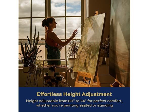 Adjustable Beech Wood Painting Easel