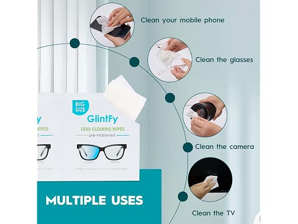 GlintFy Lens Wipes, 400 Count