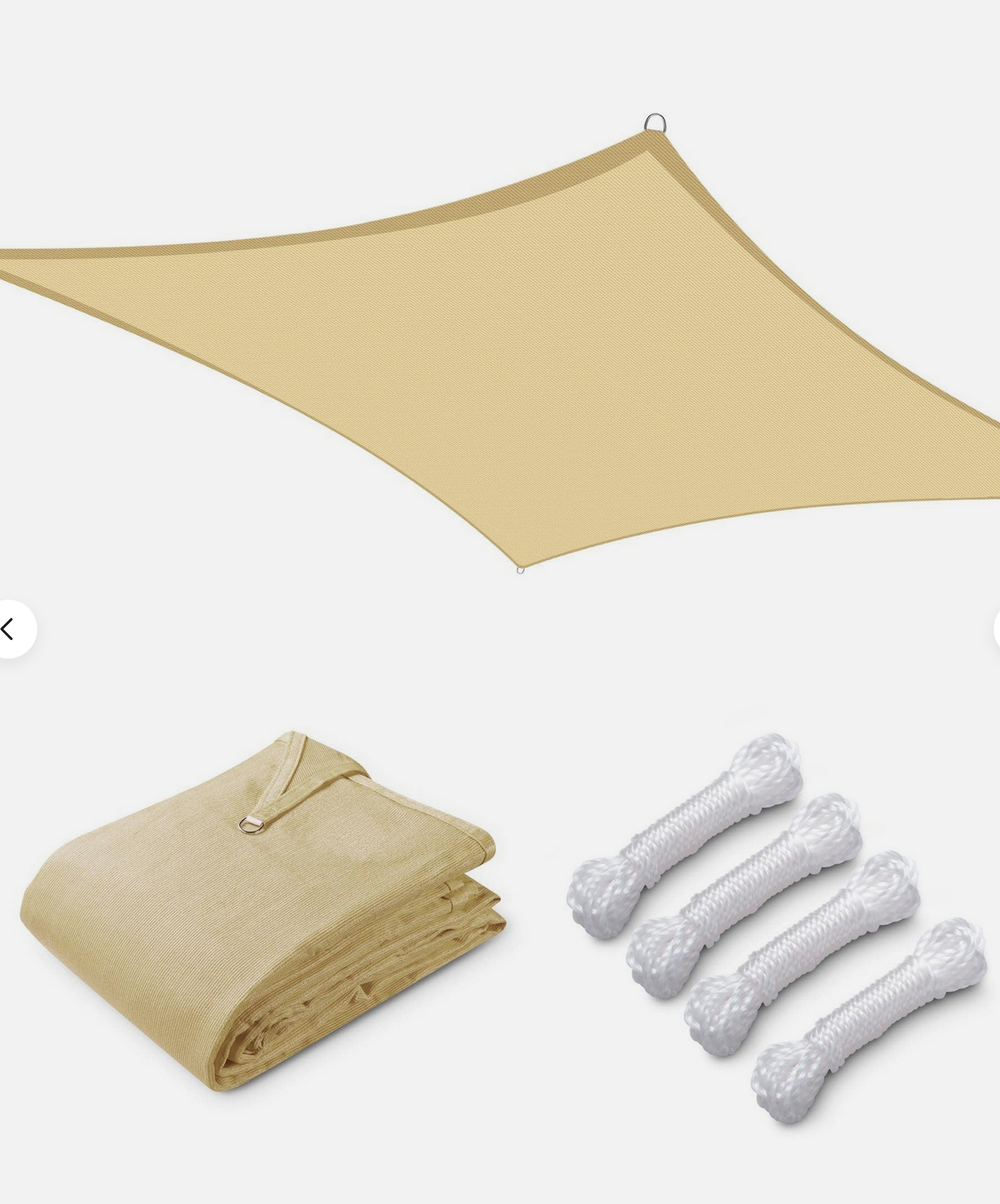 Yescom UV Block Rectangle Sun Shade Sail - Gallery 11