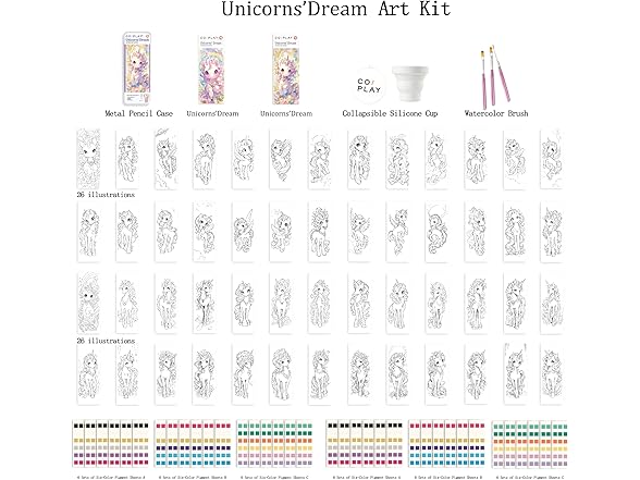 COIPLAY Unicorn 648 Color Block