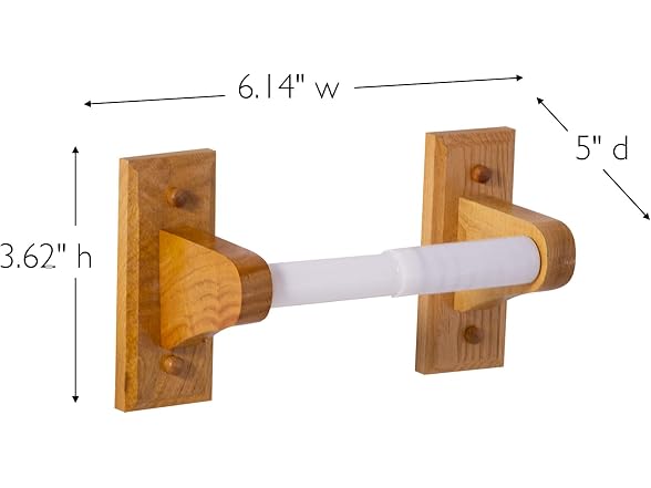 Design House Dalton Toilet Paper Holder, Honey Oak