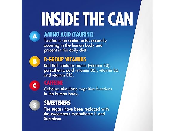 Red Bull Sugar Free Energy Drink, 8.4 Fl Oz, 4 Cans