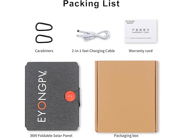36W Portable Solar Panel USB-C Output - Gallery 8