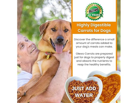 Olewo Original Carrots for Dogs Fiber