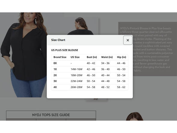 NYDJ Women's (2XL) Women's Plus Size Three-Quarter