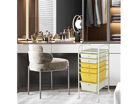 CLEEMAN 6-Tier Rolling Cart with Drawers