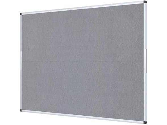 VIZ-PRO Fabric Board, 60x48", Grey