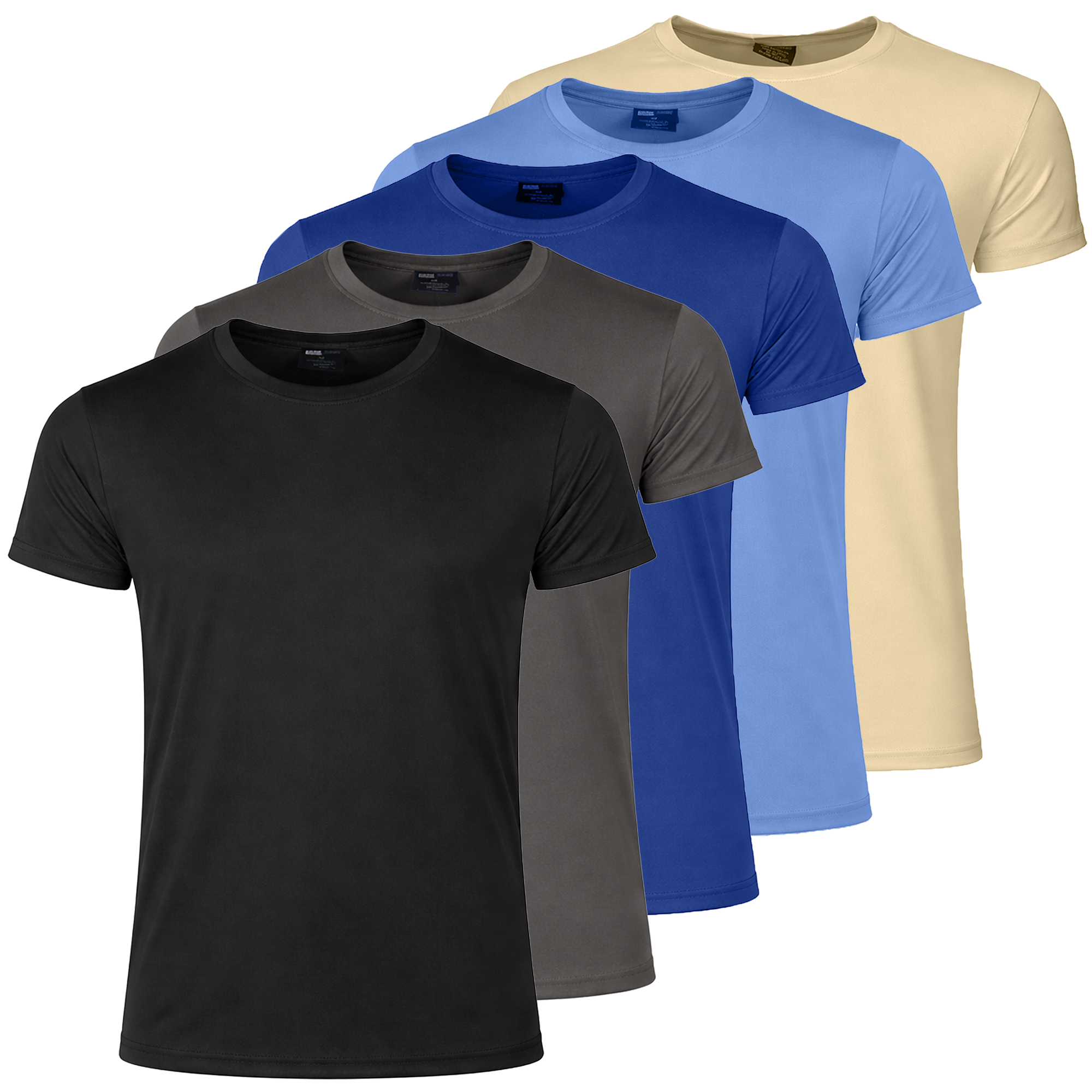 3Pk Or 5Pk Mens Poly Tech S/S Tee - Gallery 11