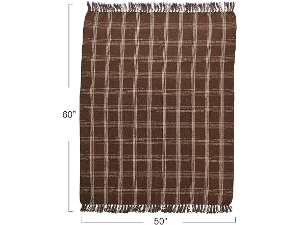 Creative Co-Op Recycled Cotton Blend Throw